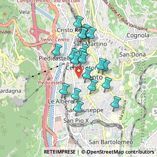 Mappa Via Carlo Esterle, 38122 Trento TN, Italia (0.725)