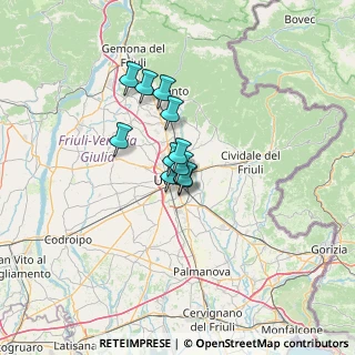 Mappa Via Muggia, 33100 Udine UD, Italia (7.65545)