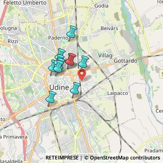 Mappa Via Muggia, 33100 Udine UD, Italia (1.36364)