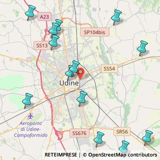 Mappa Via Muggia, 33100 Udine UD, Italia (5.77538)