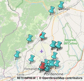 Mappa Via de Zan, 33081 Aviano PN, Italia (9.18)