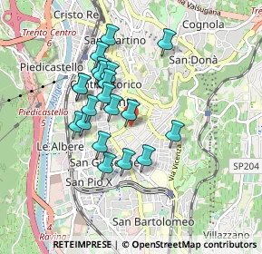 Mappa Via Cesare Abba, 38121 Trento TN, Italia (0.7345)