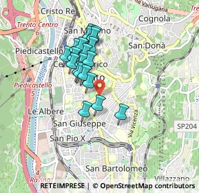 Mappa Via Cesare Abba, 38121 Trento TN, Italia (0.696)