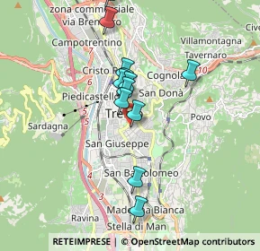 Mappa Via Cesare Abba, 38121 Trento TN, Italia (1.7)