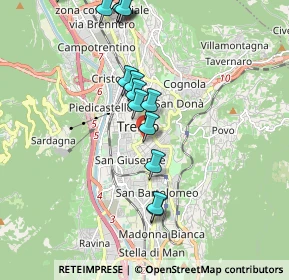 Mappa Via Cesare Abba, 38121 Trento TN, Italia (2.016)