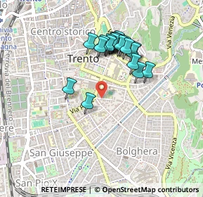 Mappa Via Cesare Abba, 38121 Trento TN, Italia (0.395)