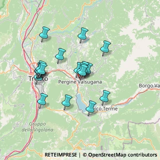 Mappa Via Volpare, 38057 Pergine Valsugana TN, Italia (6.40474)