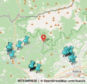 Mappa Passo Croce d'Aune, 32030 Sovramonte BL, Italia (5.4715)