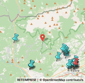 Mappa Passo Croce d'Aune, 32030 Sovramonte BL, Italia (6.0385)