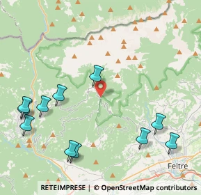 Mappa Passo Croce d'Aune, 32030 Sovramonte BL, Italia (5.11818)