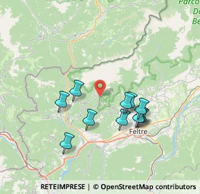 Mappa Passo Croce d'Aune, 32030 Sovramonte BL, Italia (6.49)