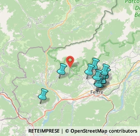 Mappa Passo Croce d'Aune, 32030 Sovramonte BL, Italia (6.94545)
