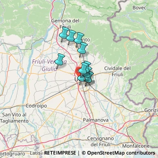 Mappa Via Luzzatto M.R., 33100 Udine UD, Italia (7.41727)