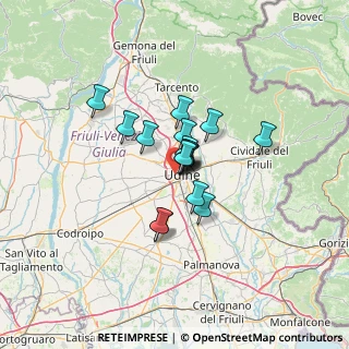 Mappa Via Luzzatto M.R., 33100 Udine UD, Italia (7.72588)