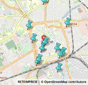 Mappa Piazza Matteotti Giacomo, 33100 Udine UD, Italia (0.88385)