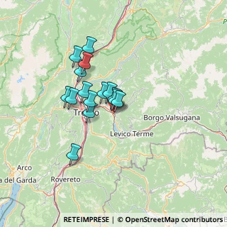 Mappa Viale Dante Alighieri, 38057 Pergine Valsugana TN, Italia (9.55)