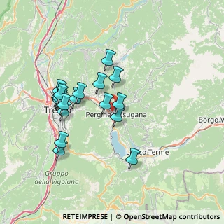 Mappa Viale Dante Alighieri, 38057 Pergine Valsugana TN, Italia (6.68474)