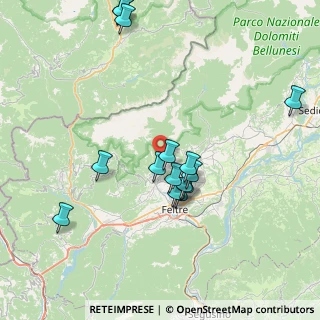 Mappa Via Marzane, 32032 Feltre BL, Italia (7.64733)