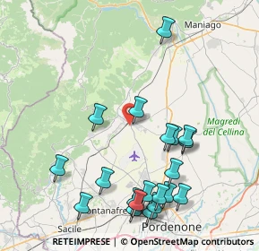 Mappa Via Aereoporto, 33081 Aviano PN, Italia (9.0965)