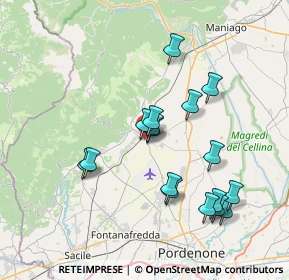 Mappa Via Aereoporto, 33081 Aviano PN, Italia (6.94353)