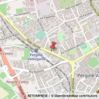 Mappa Viale Dante, 20, 38057 Pergine Valsugana, Trento (Trentino-Alto Adige)