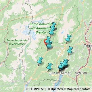 Mappa Via Elisabetta Conci, 38094 Porte di Rendena TN, Italia (15.3755)