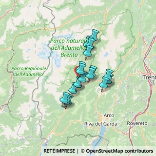 Mappa Via Elisabetta Conci, 38094 Porte di Rendena TN, Italia (9.4315)