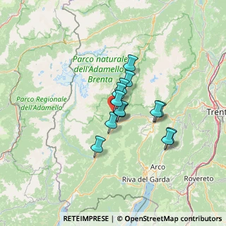 Mappa Via Elisabetta Conci, 38094 Porte di Rendena TN, Italia (8.99385)