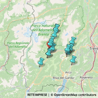 Mappa Via Elisabetta Conci, 38094 Porte di Rendena TN, Italia (9.85412)