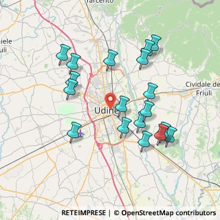 Mappa Via Scrosoppi Padre Luigi, 33100 Udine UD, Italia (7.42111)