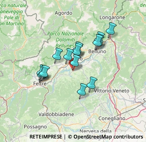 Mappa Via Borgo Garibaldi, 32026 Mel BL, Italia (10.575)
