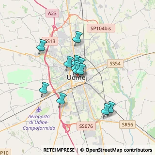 Mappa Via Lovaria, 33100 Udine UD, Italia (2.5925)