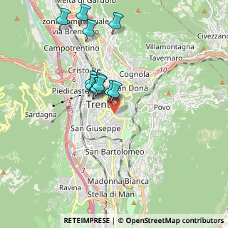 Mappa Via Fiume, 38122 Trento TN, Italia (1.66167)