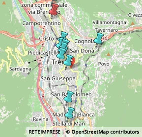 Mappa Via Fiume, 38122 Trento TN, Italia (1.79385)