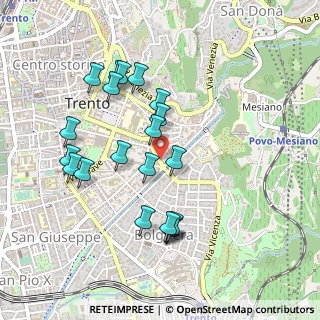 Mappa Via Fiume, 38122 Trento TN, Italia (0.456)