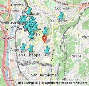 Mappa Via Fiume, 38122 Trento TN, Italia (0.8965)