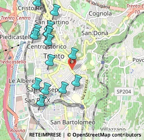 Mappa Via Fiume, 38122 Trento TN, Italia (1.048)