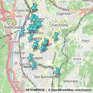 Mappa Via Fiume, 38122 Trento TN, Italia (0.935)