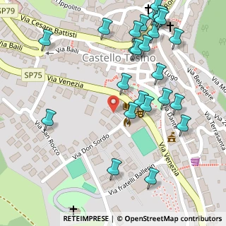 Mappa Via Venezia, 38053 Castello Tesino TN, Italia (0.15)