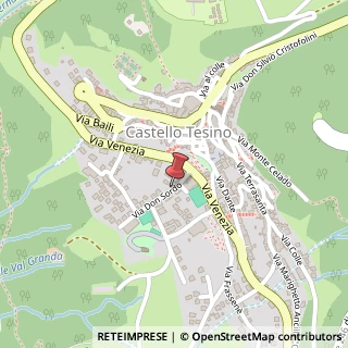 Mappa Via P. Calamandrei, 144, 38053 Castello Tesino, Trento (Trentino-Alto Adige)