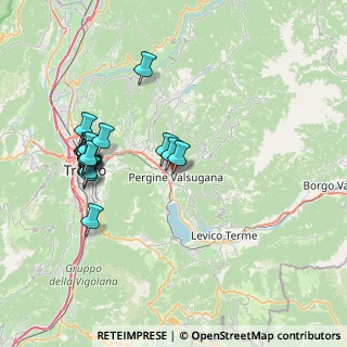 Mappa Viale Petri, 38057 Pergine Valsugana TN, Italia (7.77)