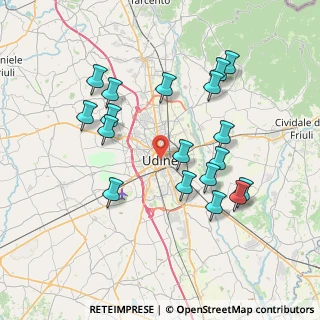 Mappa Piazza Antonio Belloni, 33100 Udine UD, Italia (7.44611)