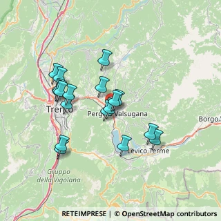 Mappa Via Eduino Maoro, 38057 Pergine Valsugana TN, Italia (6.50556)