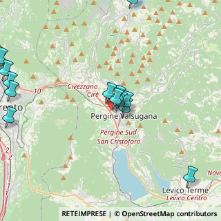 Mappa Via Eduino Maoro, 38057 Pergine Valsugana TN, Italia (5.38933)