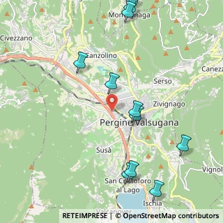 Mappa Via Maoro Eduino, 38057 Pergine Valsugana TN, Italia (2.53636)