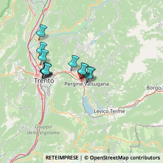 Mappa Via Maoro Eduino, 38057 Pergine Valsugana TN, Italia (5.60786)