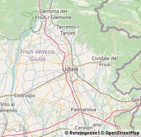 Mappa 33100 Udine UD, Italia (10.655)