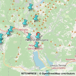 Mappa Via Baratieri, 38057 Pergine Valsugana TN, Italia (5.38545)