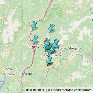 Mappa Via Baratieri, 38057 Pergine Valsugana TN, Italia (8.35714)