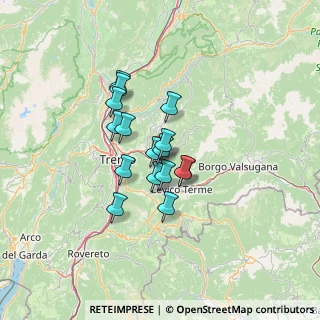 Mappa Via Baratieri, 38057 Pergine Valsugana TN, Italia (9.12375)